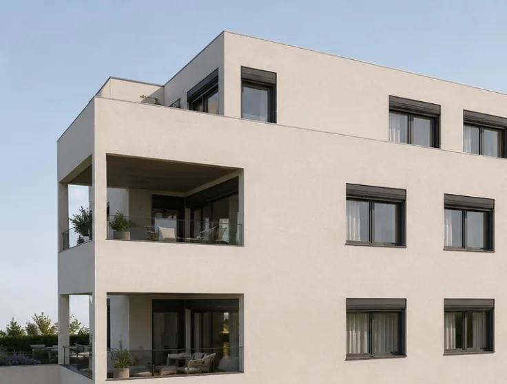 Attikageschoss mit Dachterrasse